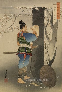  gekko art painting - nihon hana zue 1895 Ogata Gekko Japanese